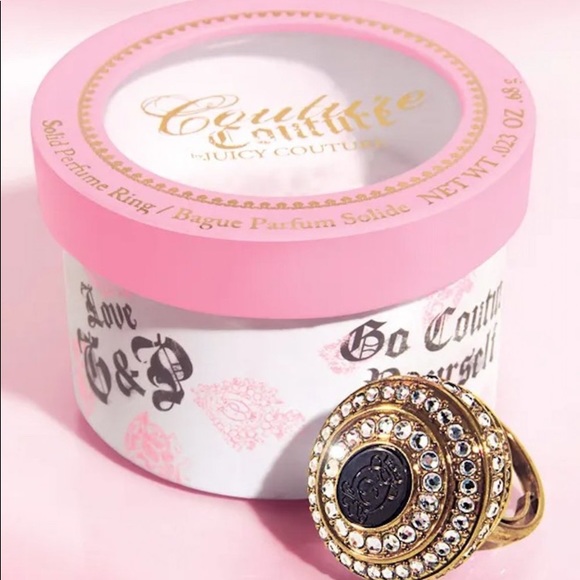 Y2K JUICY COUTURE PAVE RING SACHET SOLID PERFUME RARE VINTAGE CAMEO Swarovski - Picture 6 of 12